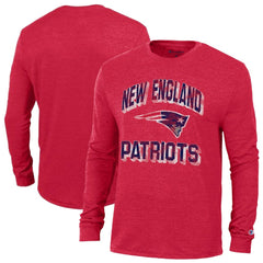 New England Patriots Champion Ultimate Tri-Blend Long Sleeve T-Shirt Red