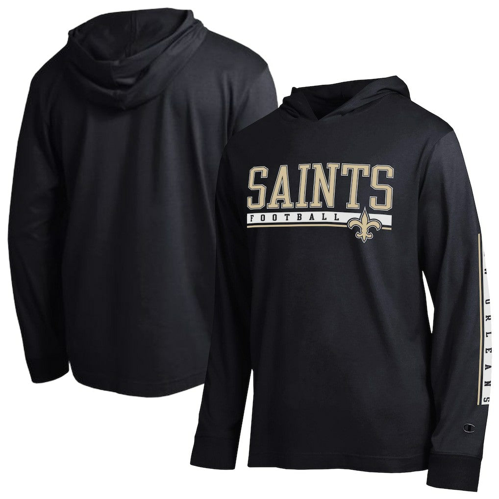 New Orleans Saints Champion All Star Hoodie T-Shirt Black
