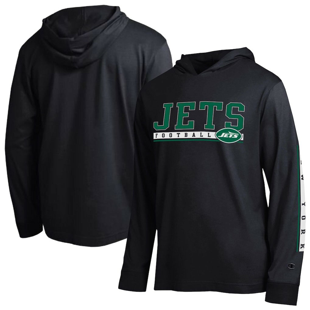 New York Jets Champion All Star Hoodie T-Shirt Black