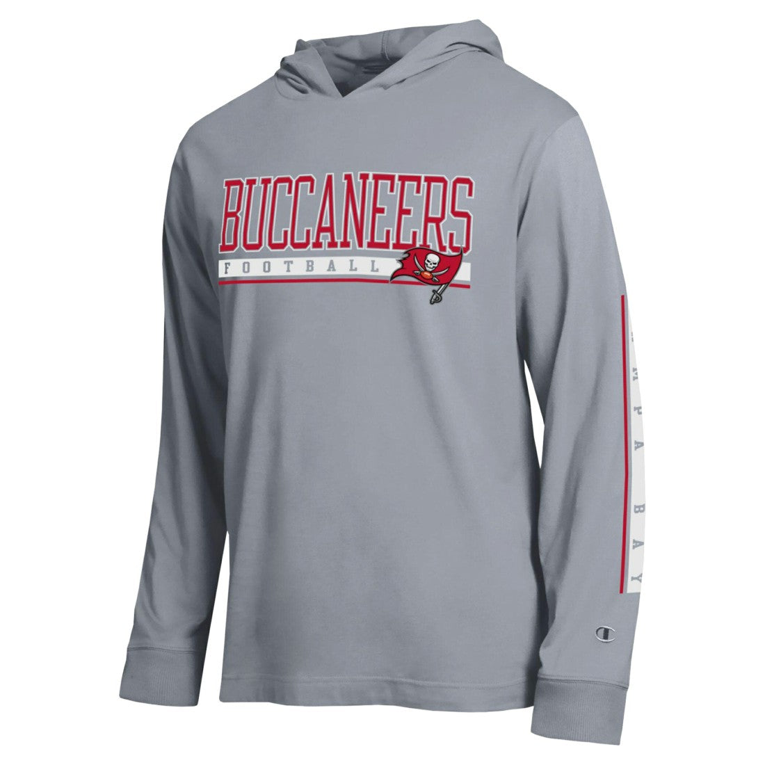 Tampa Bay Buccaneers Champion All Star Hooded T-Shirt Heather Gray