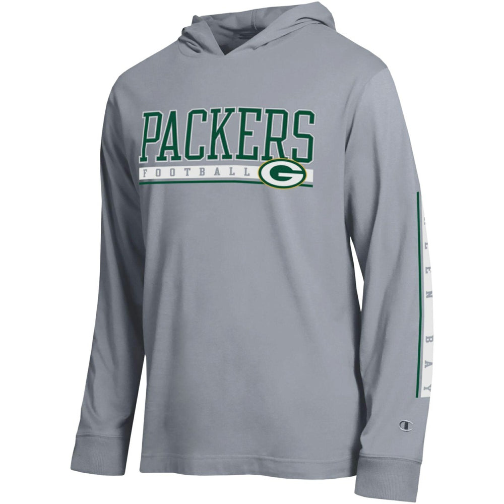 Green Bay Packers Champion All Star Hoodie T-Shirt Gray