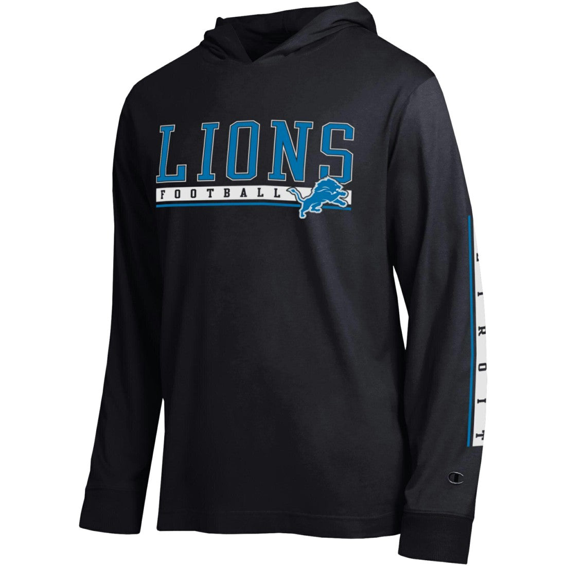Detroit Lions Champion All Star Hoodie T-Shirt Black