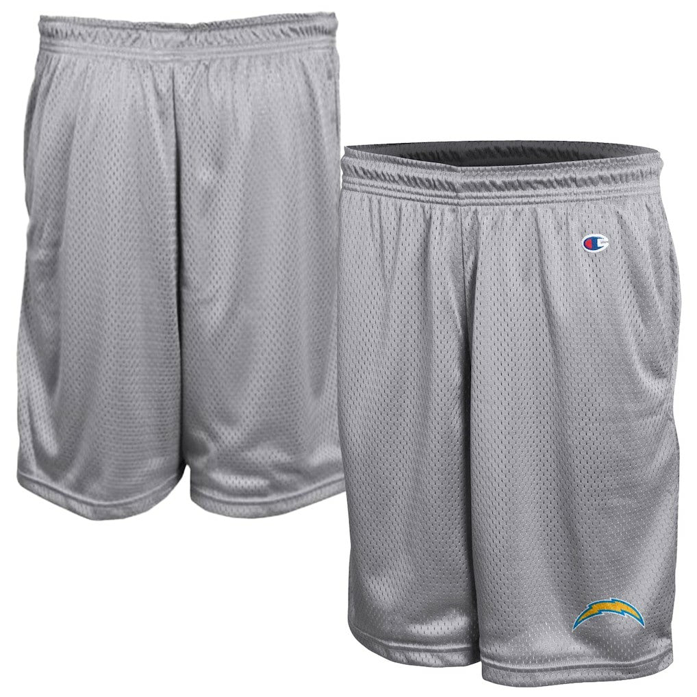 Los Angeles Chargers Champion Classic Mesh Shorts Gray