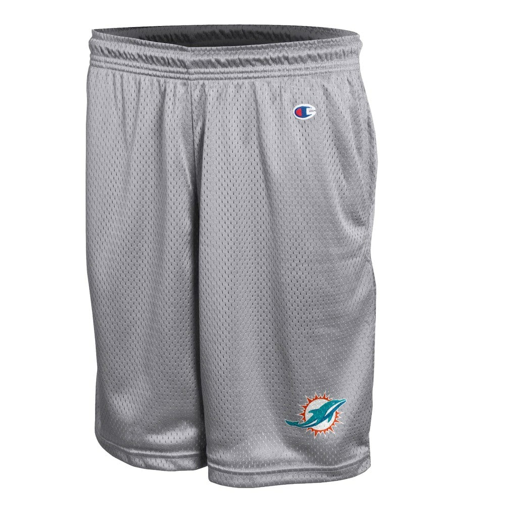 Miami Dolphins Champion Classic Mesh Shorts Gray