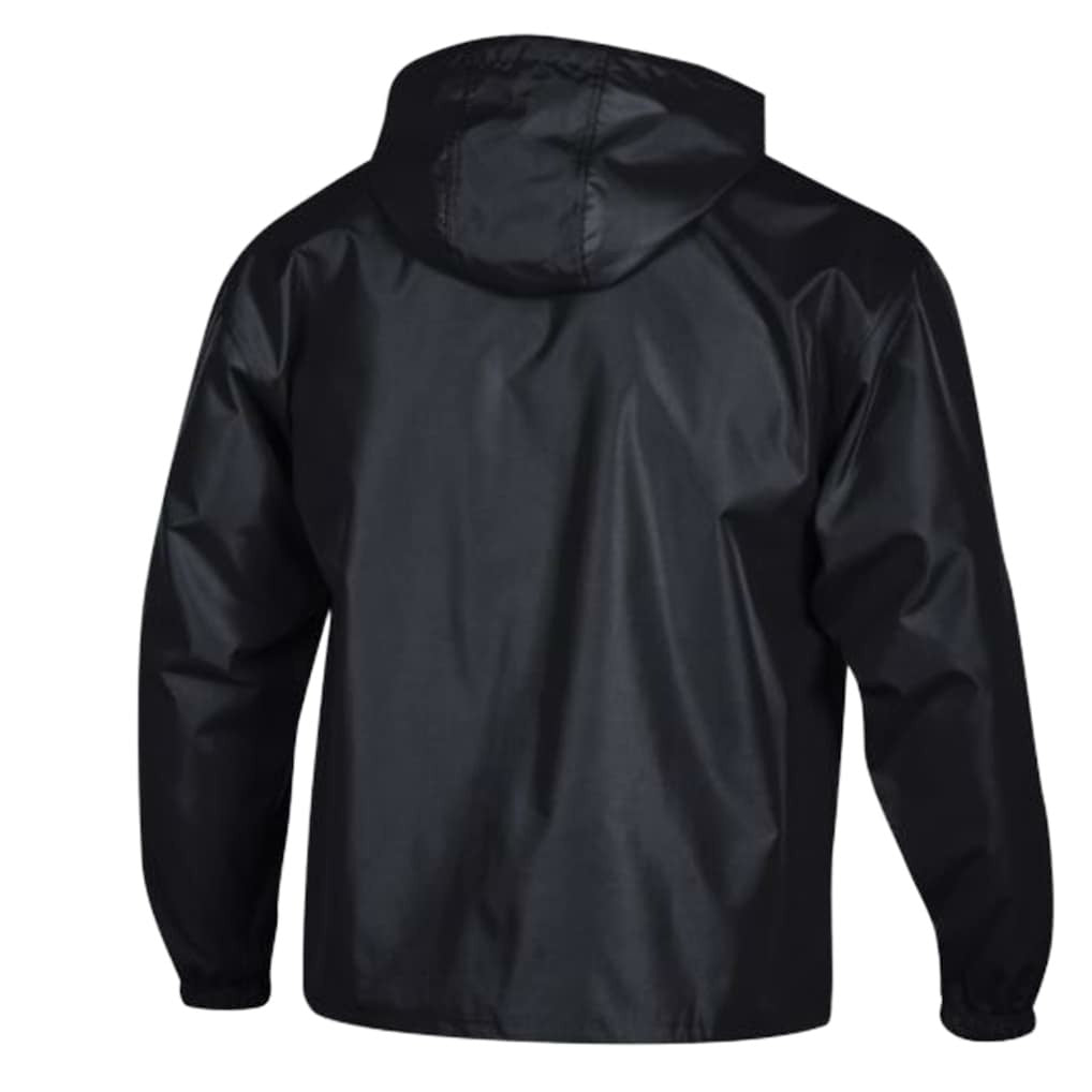 New Orleans Saints Champion Packable Windbreaker Half-Zip Jacket Black