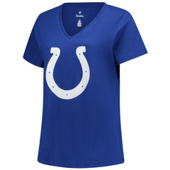 Fanatics Tyler Warren Indianapolis Colts Women's Plus Size Name & Number V-Neck T-Shirt Royal