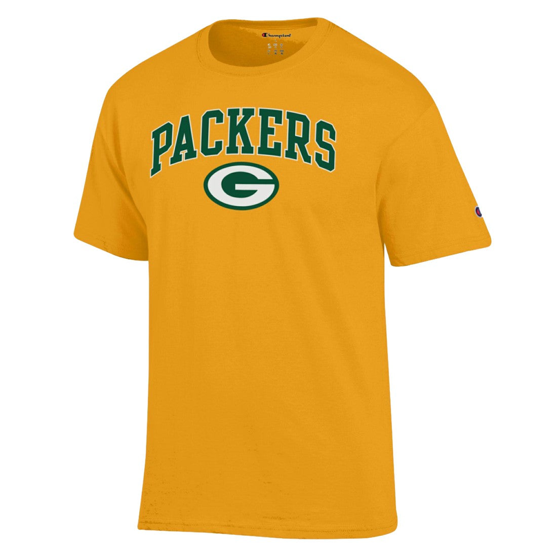 Green Bay Packers Champion Arch Over Logo T-Shirt Gold