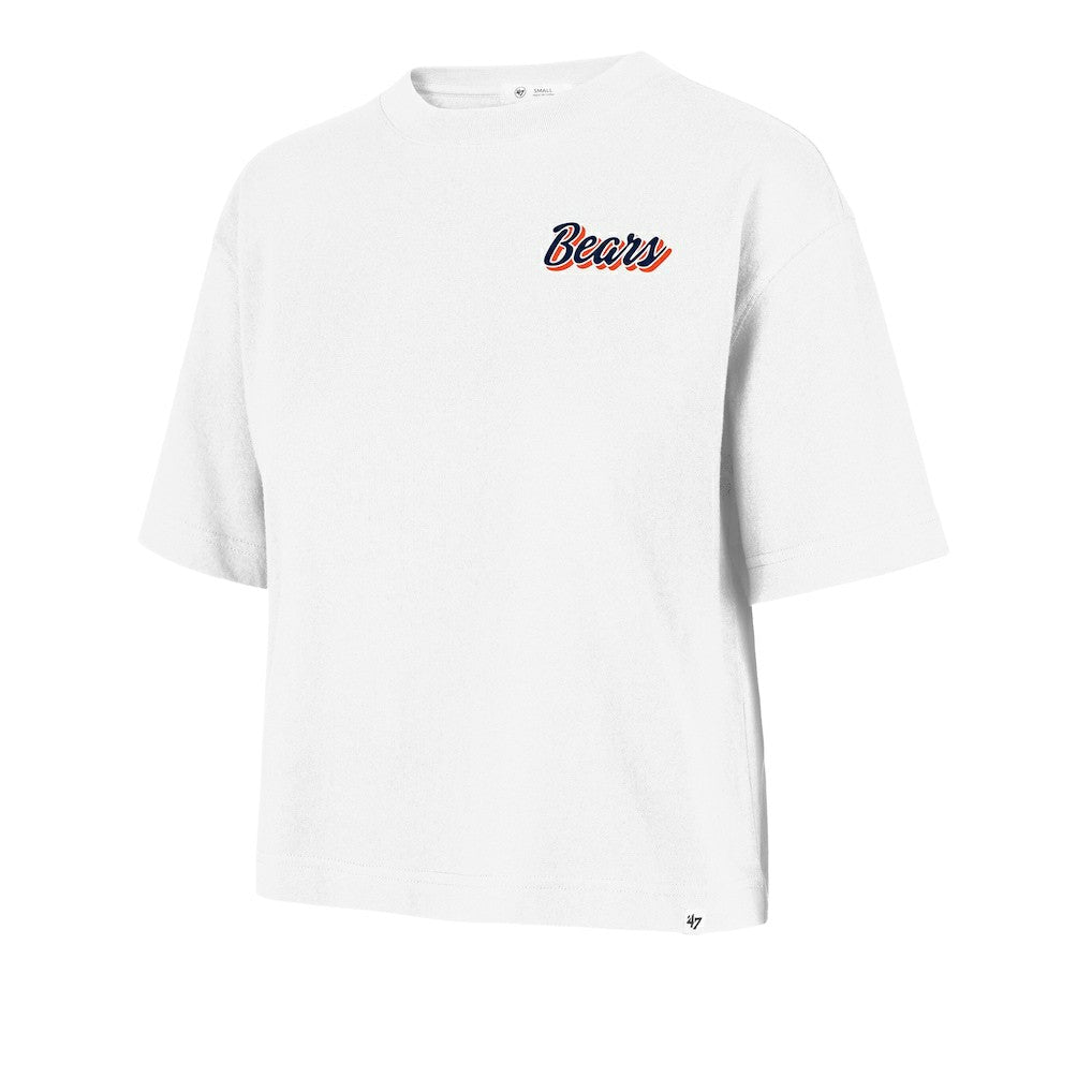 47 brand Chicago Bears '47 Women's Collage Script Reed City T-Shirt White