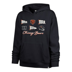 47 brand Chicago Bears '47 Women's Bow & Banners Naomi Hoodie Navy