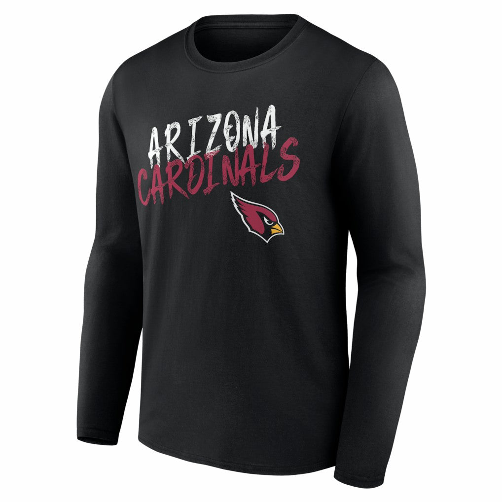 Arizona Cardinals Hustle Personalized Name & Number Long Sleeve T-Shirt Black