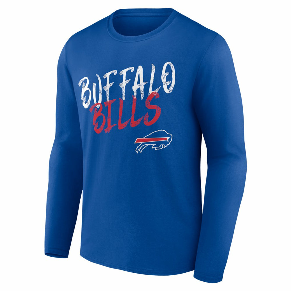 Buffalo Bills Hustle Personalized Name & Number Long Sleeve T-Shirt Royal