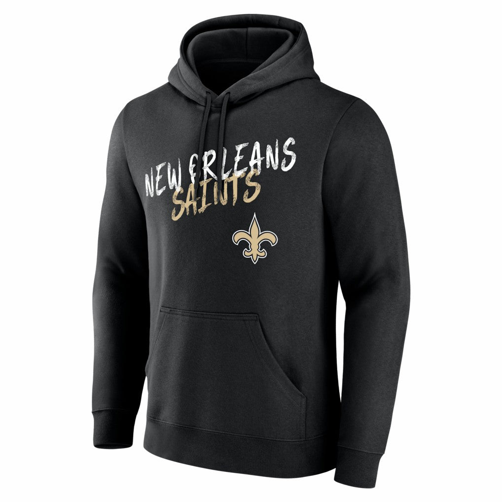 New Orleans Saints Hustle Personalized Name & Number Hoodie Black