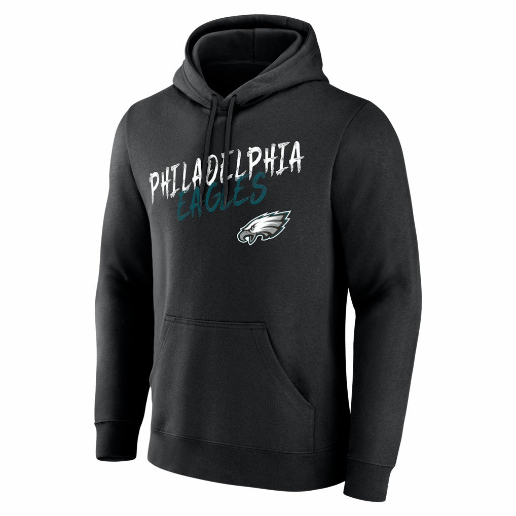 Philadelphia Eagles Hustle Personalized Name & Number Hoodie Black