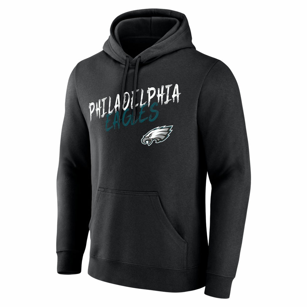 Philadelphia Eagles Hustle Personalized Name & Number Hoodie Black