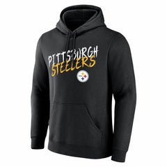 Pittsburgh Steelers Hustle Personalized Name & Number Hoodie Black