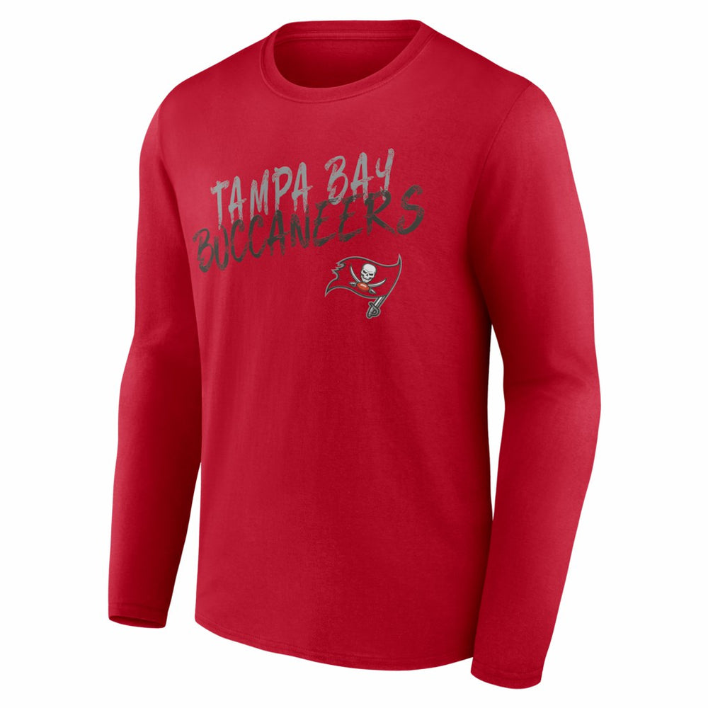 Tampa Bay Buccaneers Hustle Personalized Name & Number Long Sleeve T-Shirt Red