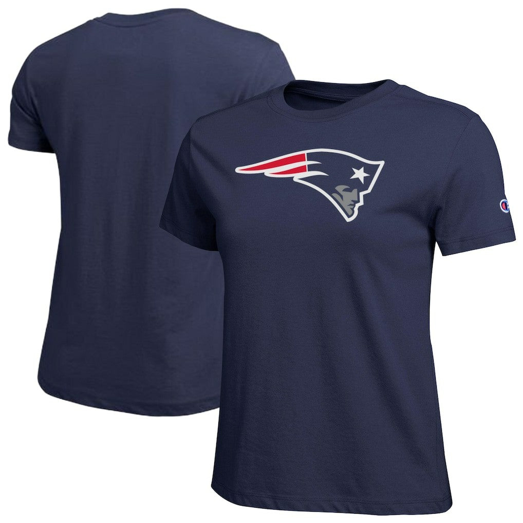 New England Patriots Champion Women's Logo T-Shirt Navy