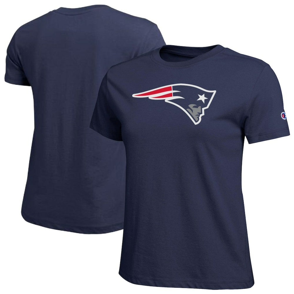New England Patriots Champion Women's Logo T-Shirt Navy