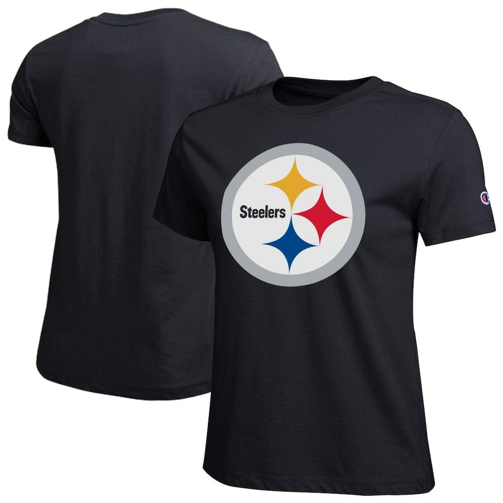 Pittsburgh Steelers Champion Women's Logo T-Shirt Black