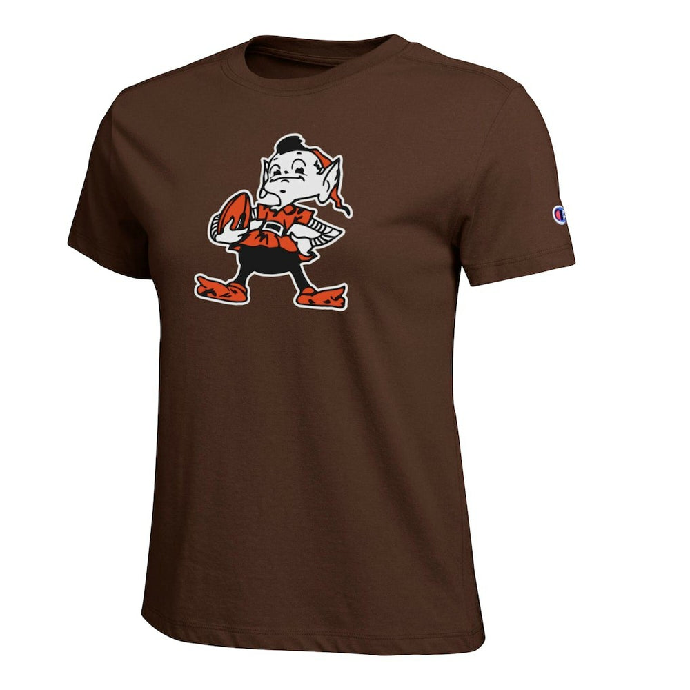 Cleveland Browns Champion Women's Logo T-Shirt Brown