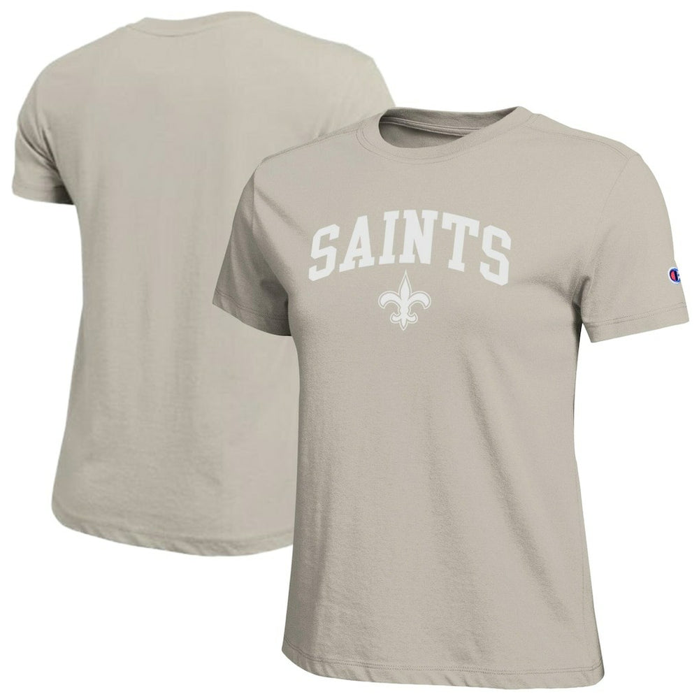 New Orleans Saints Champion Women's Cocoa Butter T-Shirt Light Brown