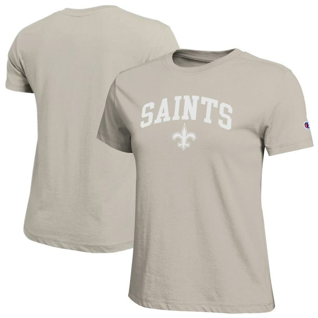 New Orleans Saints Champion Women's Cocoa Butter T-Shirt Light Brown