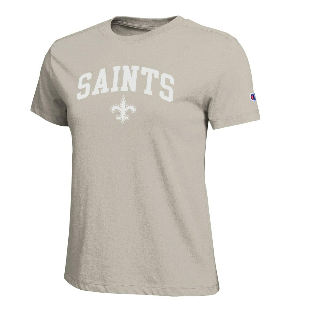 New Orleans Saints Champion Women's Cocoa Butter T-Shirt Light Brown