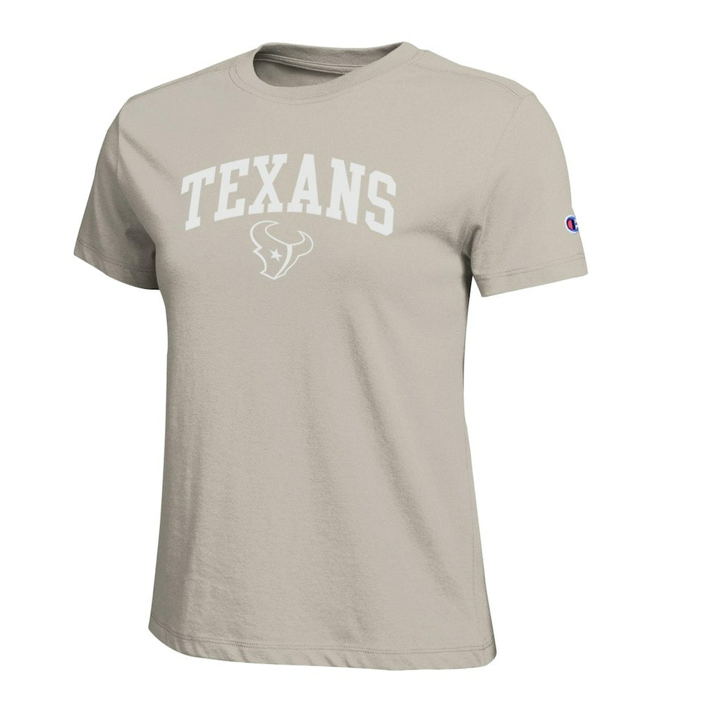 Houston Texans Champion Women's Cocoa Butter T-Shirt Light Brown