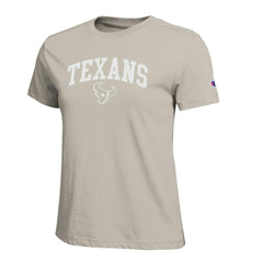 Houston Texans Champion Women's Cocoa Butter T-Shirt Light Brown