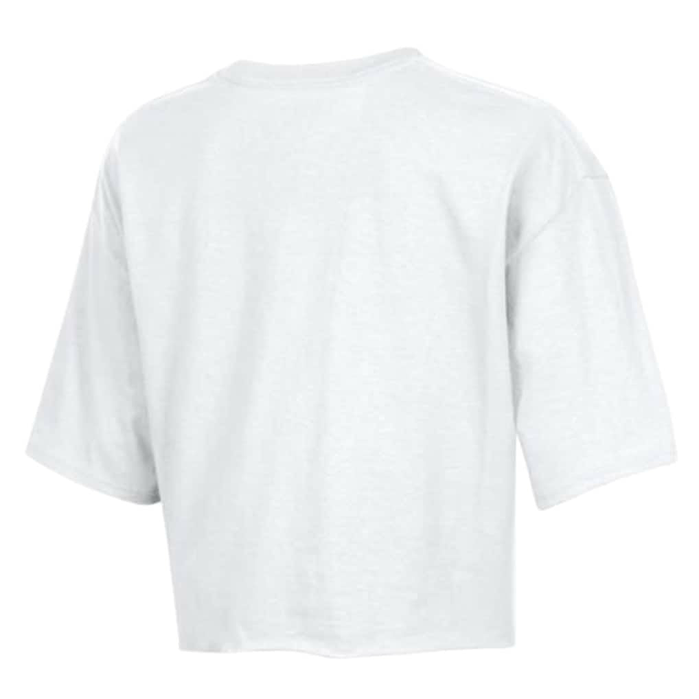 New York Giants Champion Women's Boyfriend Cropped T-Shirt White