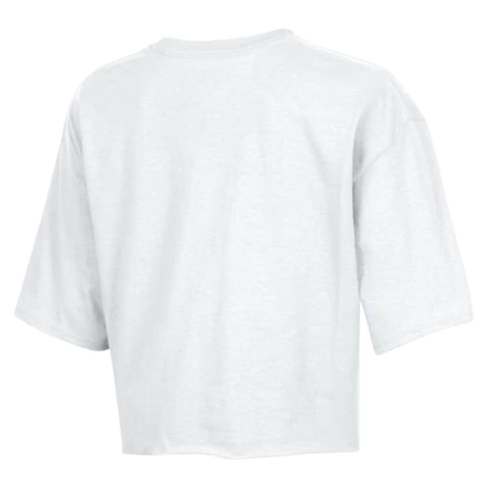 Chicago Bears Champion Women's Boyfriend Cropped T-Shirt White