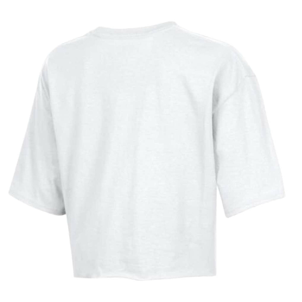 Houston Texans Champion Women's Boyfriend Cropped T-Shirt White