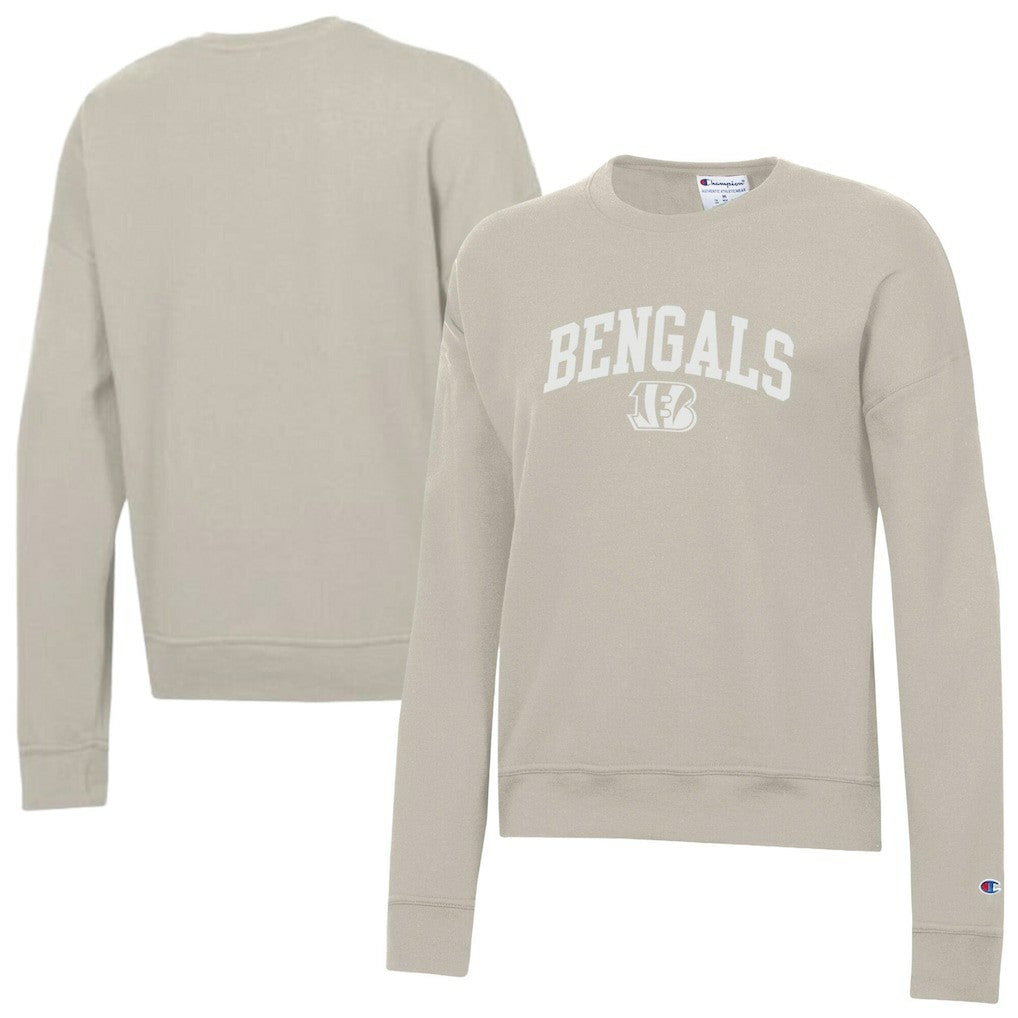 Cincinnati Bengals Champion Women's Powerblend Cocoa Butter Fleece Sweatshirt Light Brown