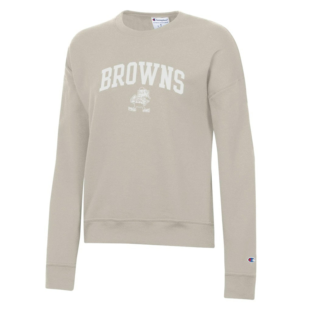 Cleveland Browns Champion Women's Powerblend Cocoa Butter Fleece Sweatshirt Light Brown