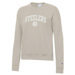 Pittsburgh Steelers Champion Women's Powerblend Cocoa Butter Fleece Sweatshirt Light Brown
