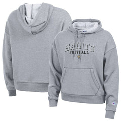 New Orleans Saints Champion Women's Triumph Tri-Blend Hoodie Gray