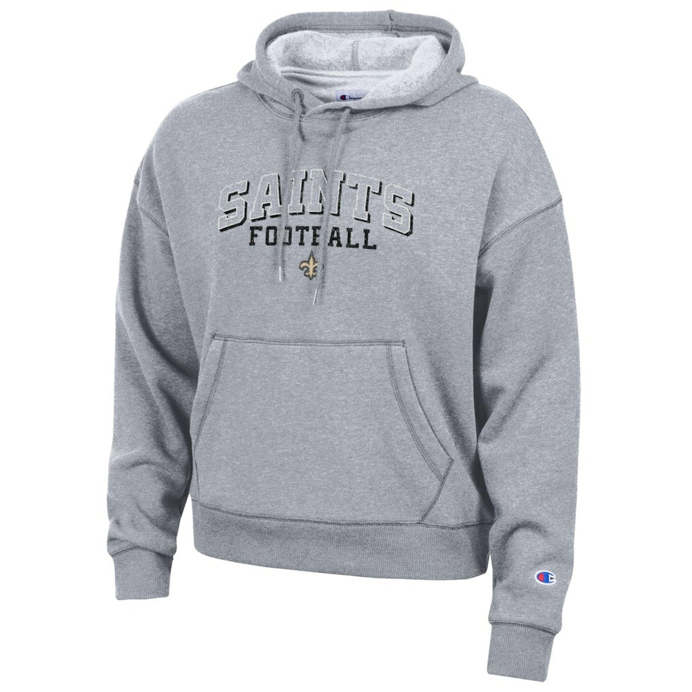 New Orleans Saints Champion Women's Triumph Tri-Blend Hoodie Gray