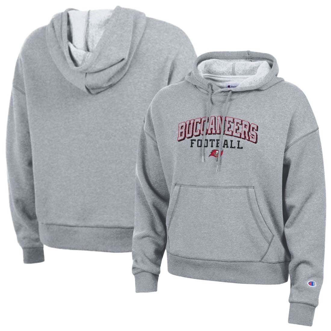 Tampa Bay Buccaneers Champion Women's Triumph Tri-Blend Hoodie Gray