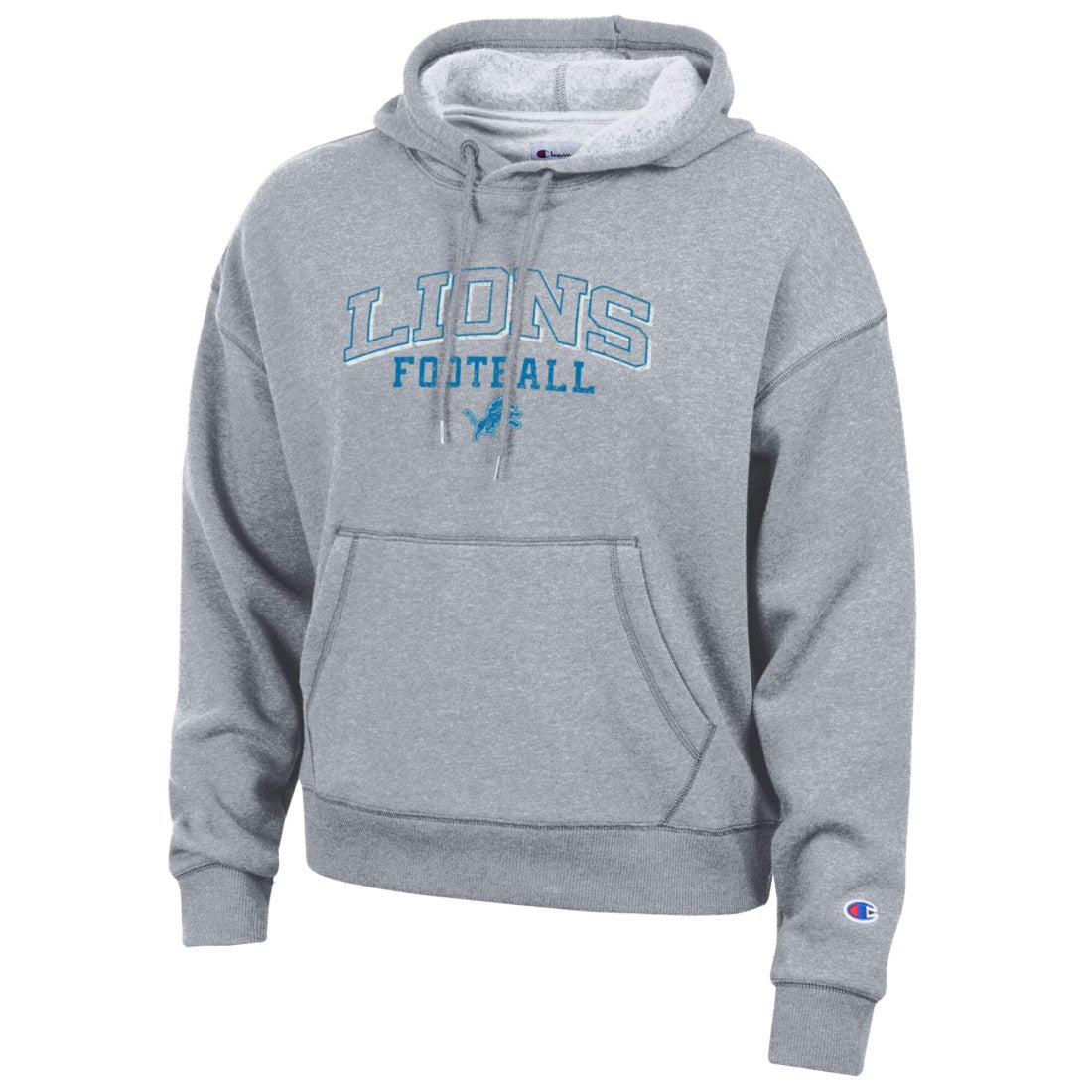Detroit Lions Champion Women's Triumph Tri-Blend Hoodie Gray