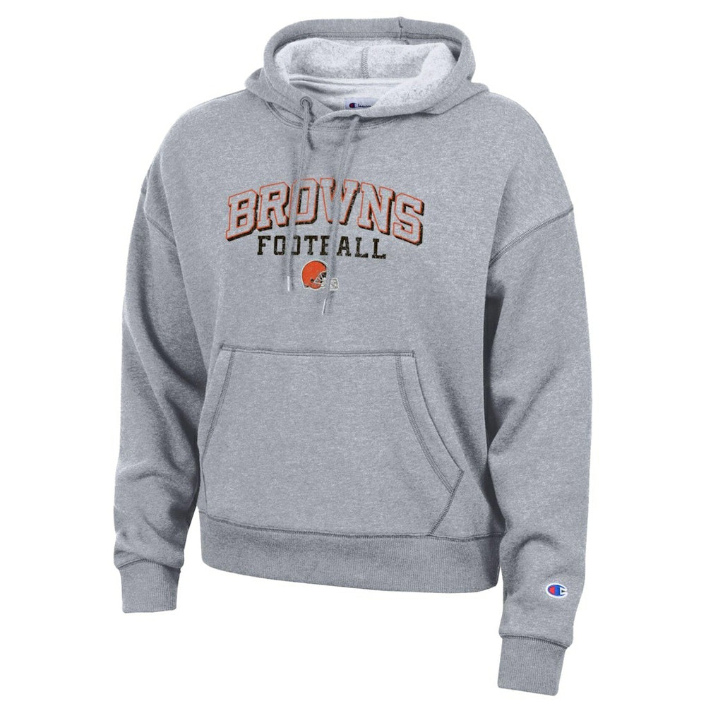 Cleveland Browns Champion Women's Triumph Tri-Blend Hoodie Gray