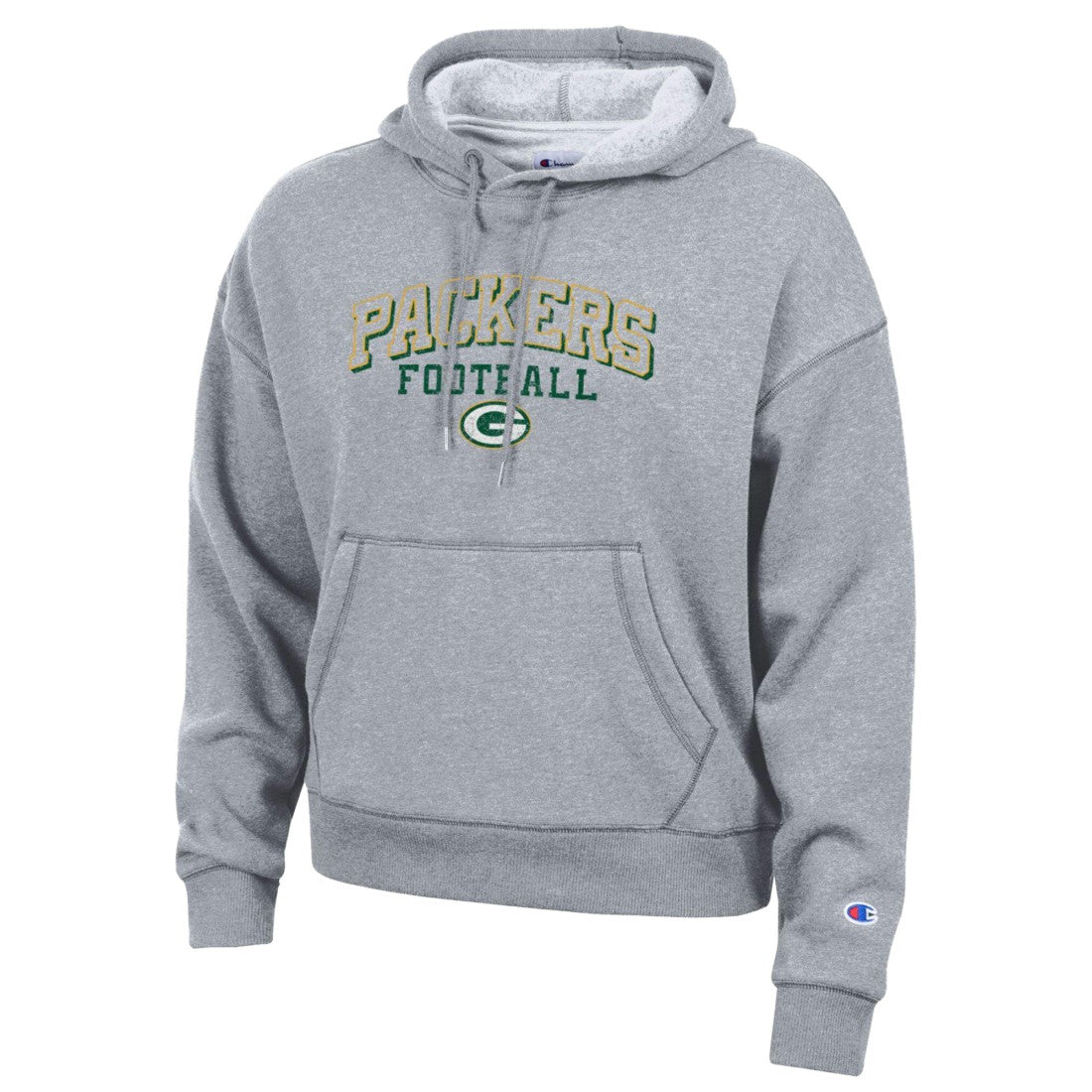 Green Bay Packers Champion Women's Triumph Tri-Blend Hoodie Gray