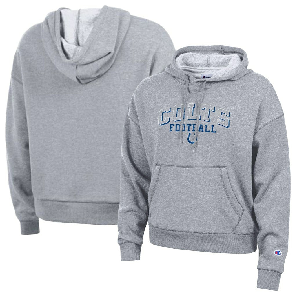 Indianapolis Colts Champion Women's Triumph Tri-Blend Hoodie Gray