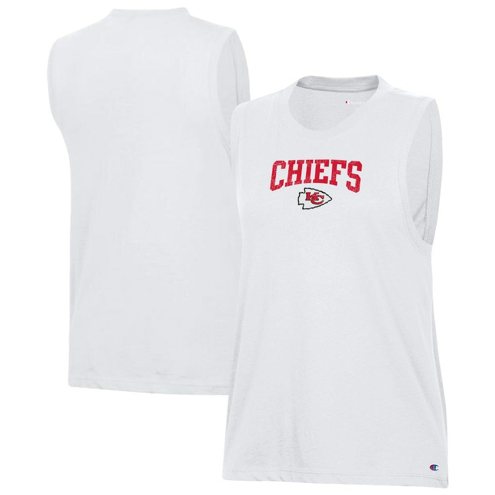 Kansas City Chiefs Champion Women's Muscle Tank Top White