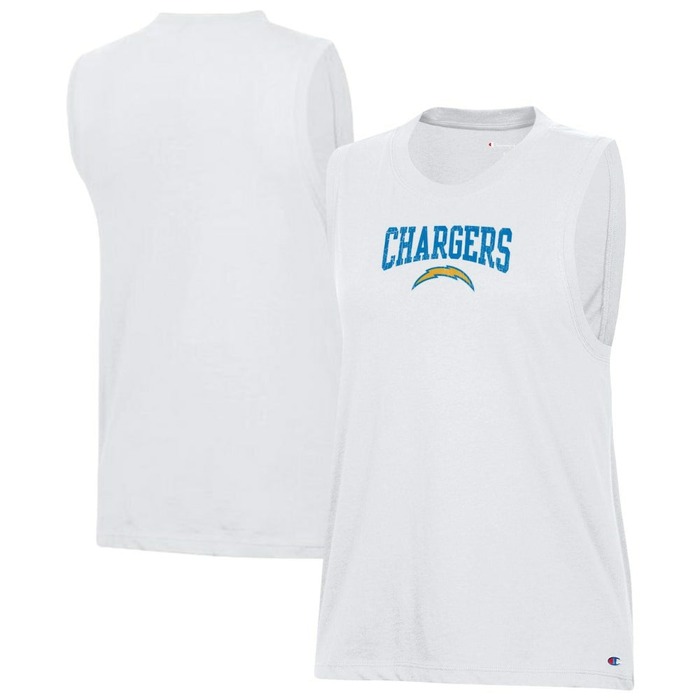 Los Angeles Chargers Champion Women's Muscle Tank Top White