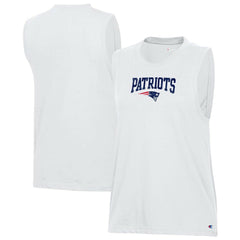 New England Patriots Champion Women's Muscle Tank Top White