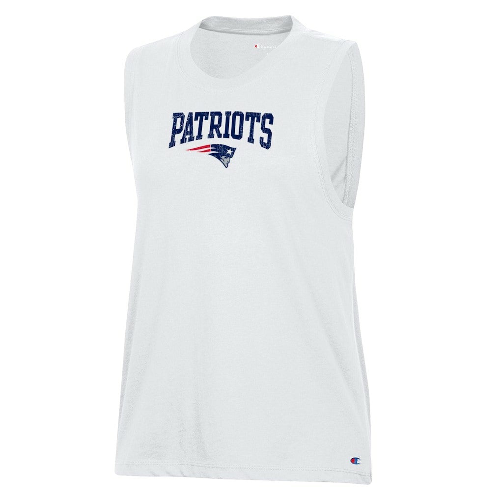 New England Patriots Champion Women's Muscle Tank Top White