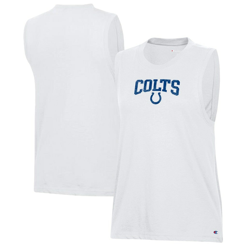 Indianapolis Colts Champion Women's Muscle Tank Top White