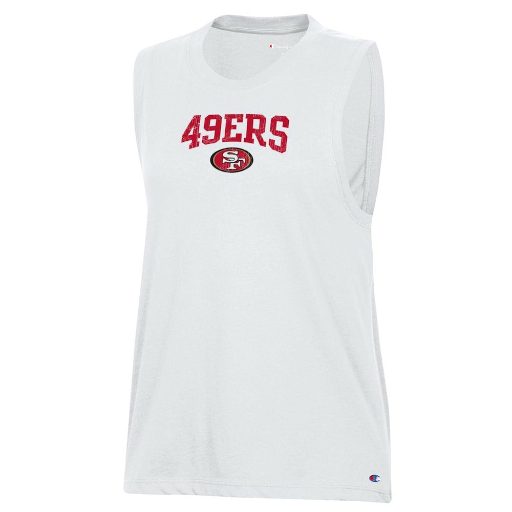 San Francisco 49ers Champion Women's Muscle Tank Top White