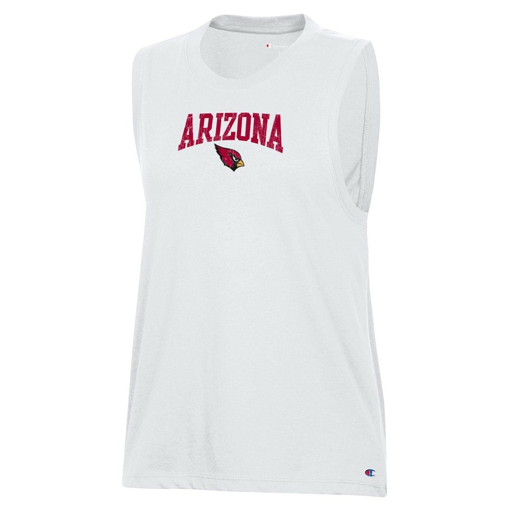 Arizona Cardinals Champion Women's Muscle Tank Top White