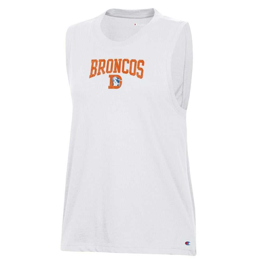 Denver Broncos Champion Women's Muscle Tank Top White